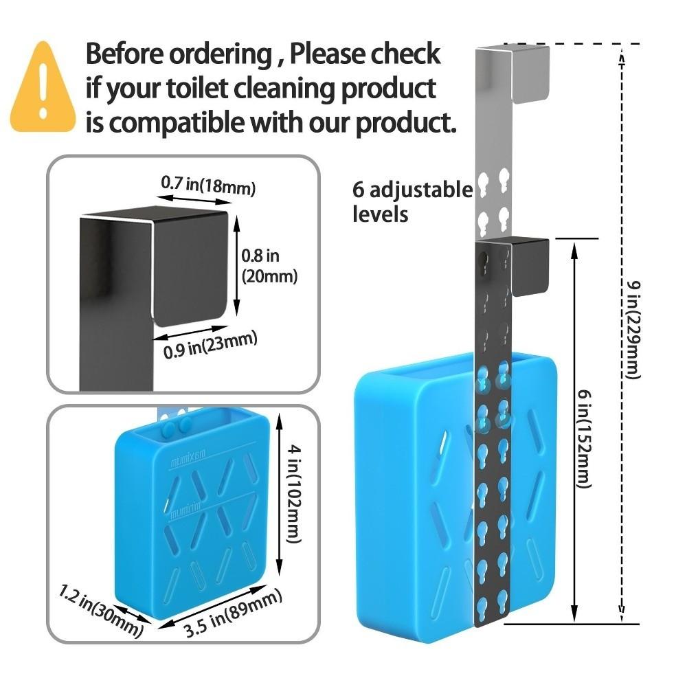 Silicone Toilet Tank Cleaning Tablet Holder Toilet Bleach Tablet Storage Rack  Bowl Cleaner Storage