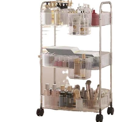 Scaffale Trasparente in Acrilico per Snack e Stoccaggio da Mobile: Multistrato, Piccolo, da Pavimento per Soggiorno o Bagno
