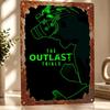 The Outlast Trials Game D Texture Metal Poster Customized Wall Art Tin Sign Gift for Mancave Decoration Room Accessories Bar