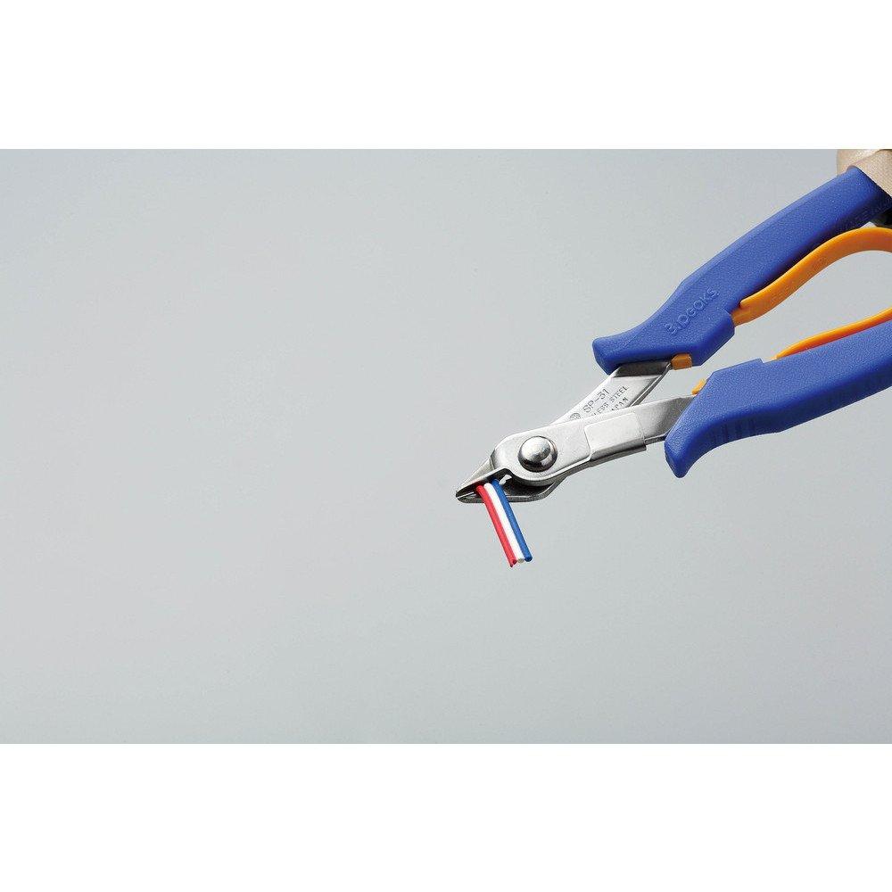 Stainless Steel Nippers Lead with Plastic 3.peaks (with Stopper) Spring, 130mm, SP-31A