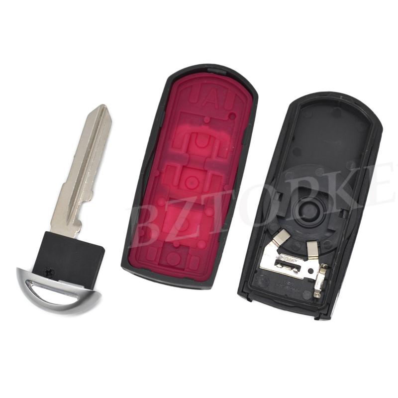 BZTOPKEYS Replacement smart car key shell for Mazda 3 6 CX-3 Axela CX-5 CX-7 Atenza Artz 2/3button Remote key Case Cover