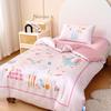 60S Pure Cotton Digital Print Kids' Autumn/Winter Bedding Set: First Day of School Duvet Cover