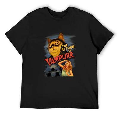 Cat The Return of Vampurr T-Shirt Graphic Shirts Plus Sizes Tshirts Personalised Clothes for Men