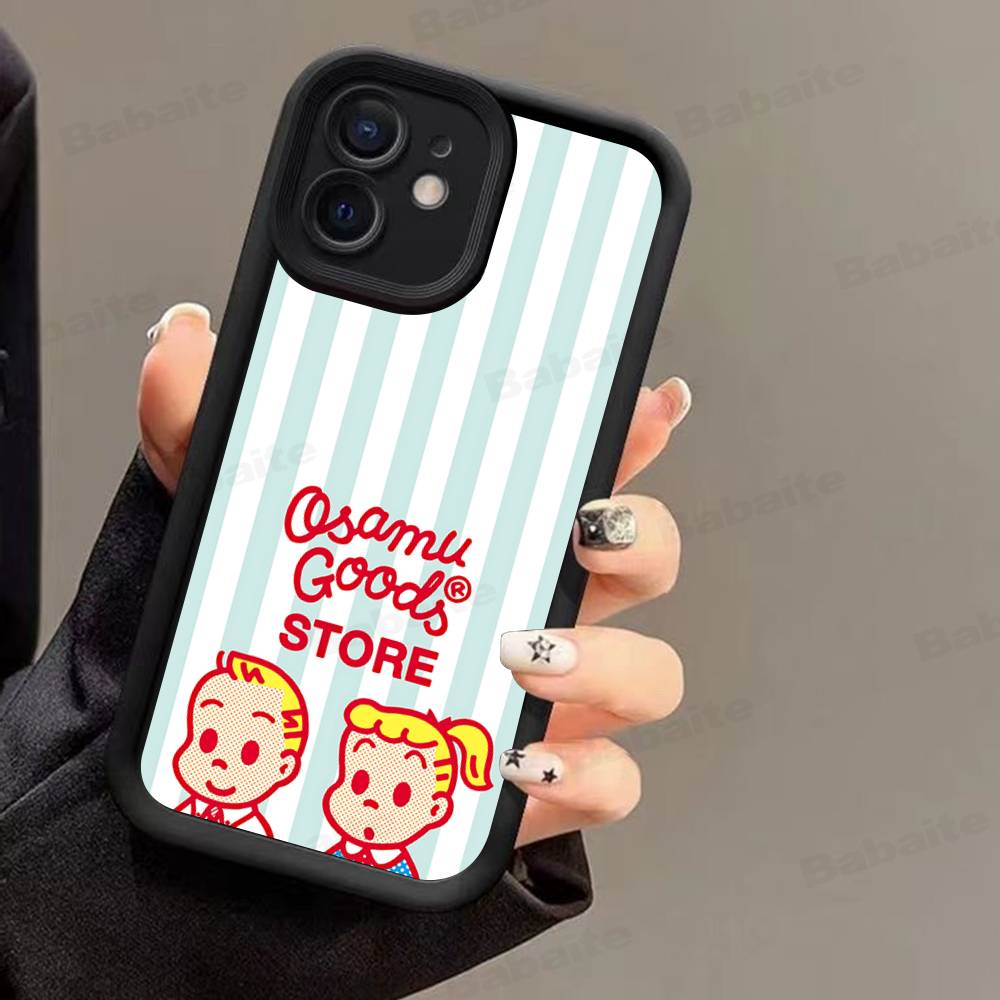 Fashion Osamu Goods Phone Case For IPhone 17 16 15 14 13 12 11 Air Plus Pro Max Soft Back Cover