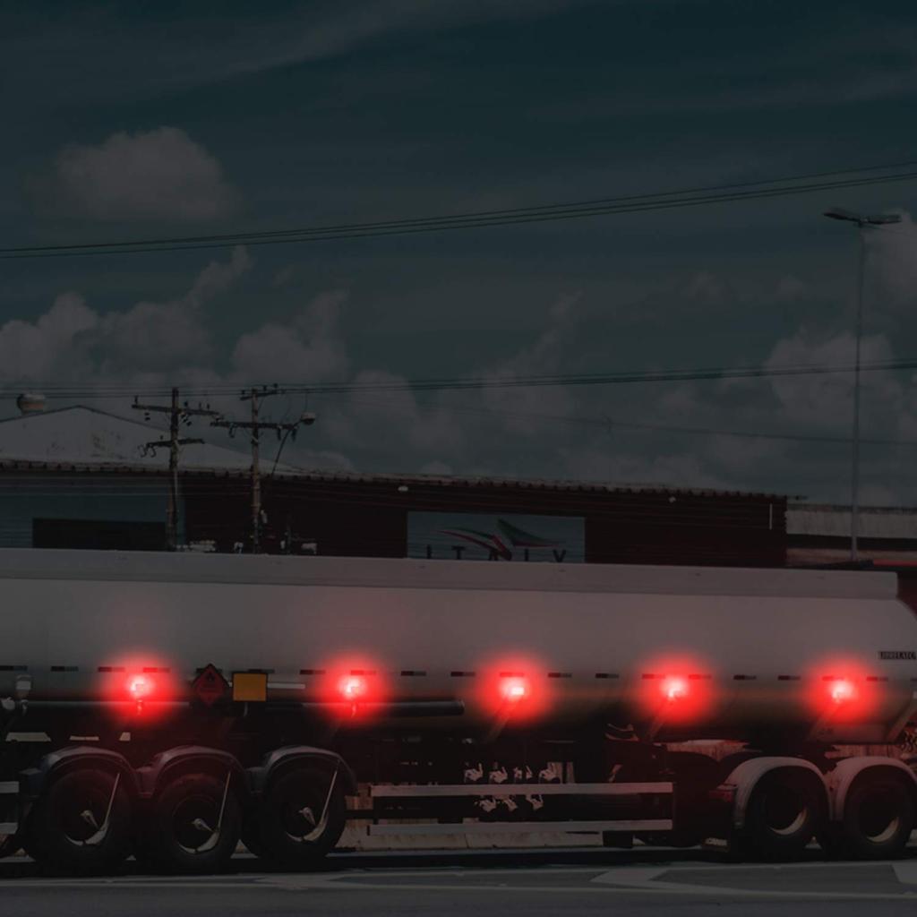 X-STYLE 24V Red Car LED Side Marker Lights 3 Row Custom Decorative Parts