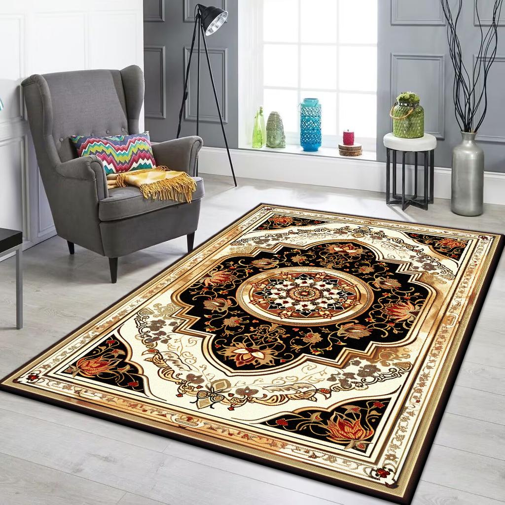 Tappeto Persiano di Lusso Soggiorno Tappeto di Grandi Dimensioni Antiscivolo Tappetino per Tavolini da Caffè Decorazione Casa Tappeto per Camera da Letto Salotto Tapis Salon