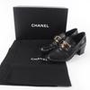 Great CHANEL loafers COCO Mark leather black leather Women 36 22B G39320 Used