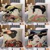 Japanese Ukiyo E Painting Pillow Cover Design Cushion Cover Decor Holiday Decorati