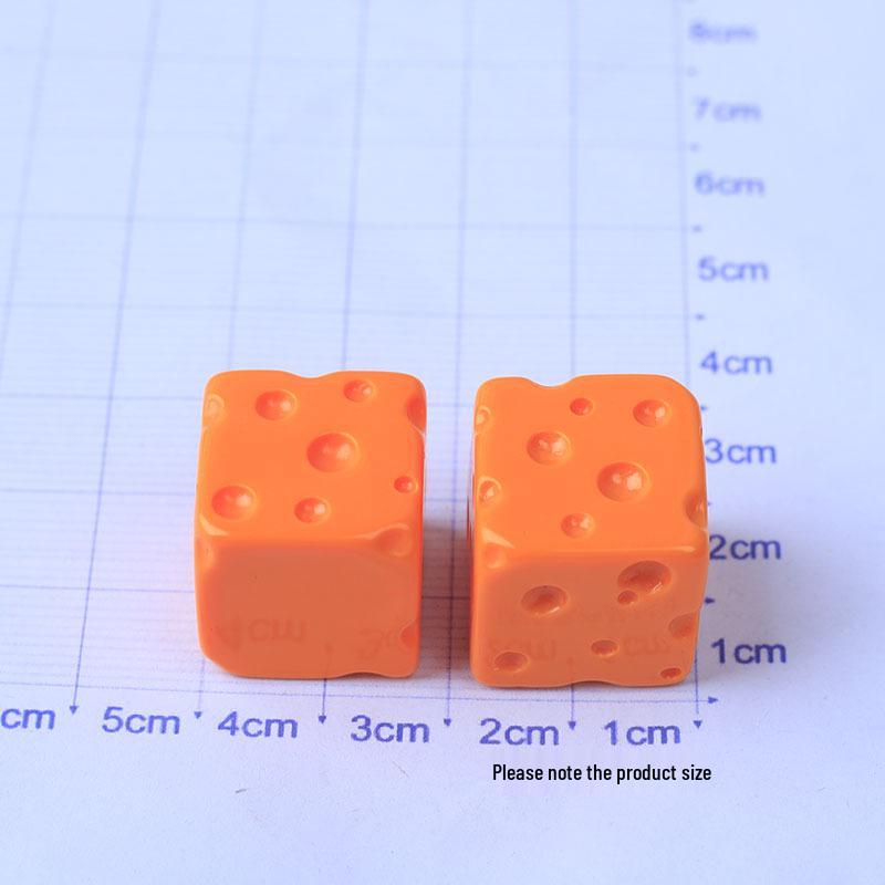 Colorful Glossy Square Cheese Cartoon Ornament - DIY Resin Accessories