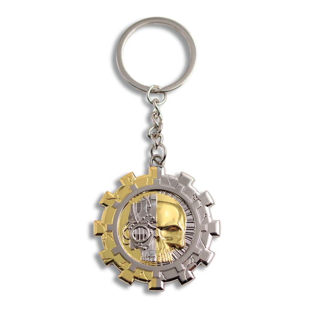 Adeptus Mechanicus 3D Logo Metal Keychain - Retro Gamer Collectible & Friend Gift