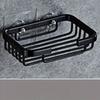 Aluminum Alloy Soap Holder Bathroom Soap Dish With Drain Water Wall Mounted Soap Box Bathroom Accessories