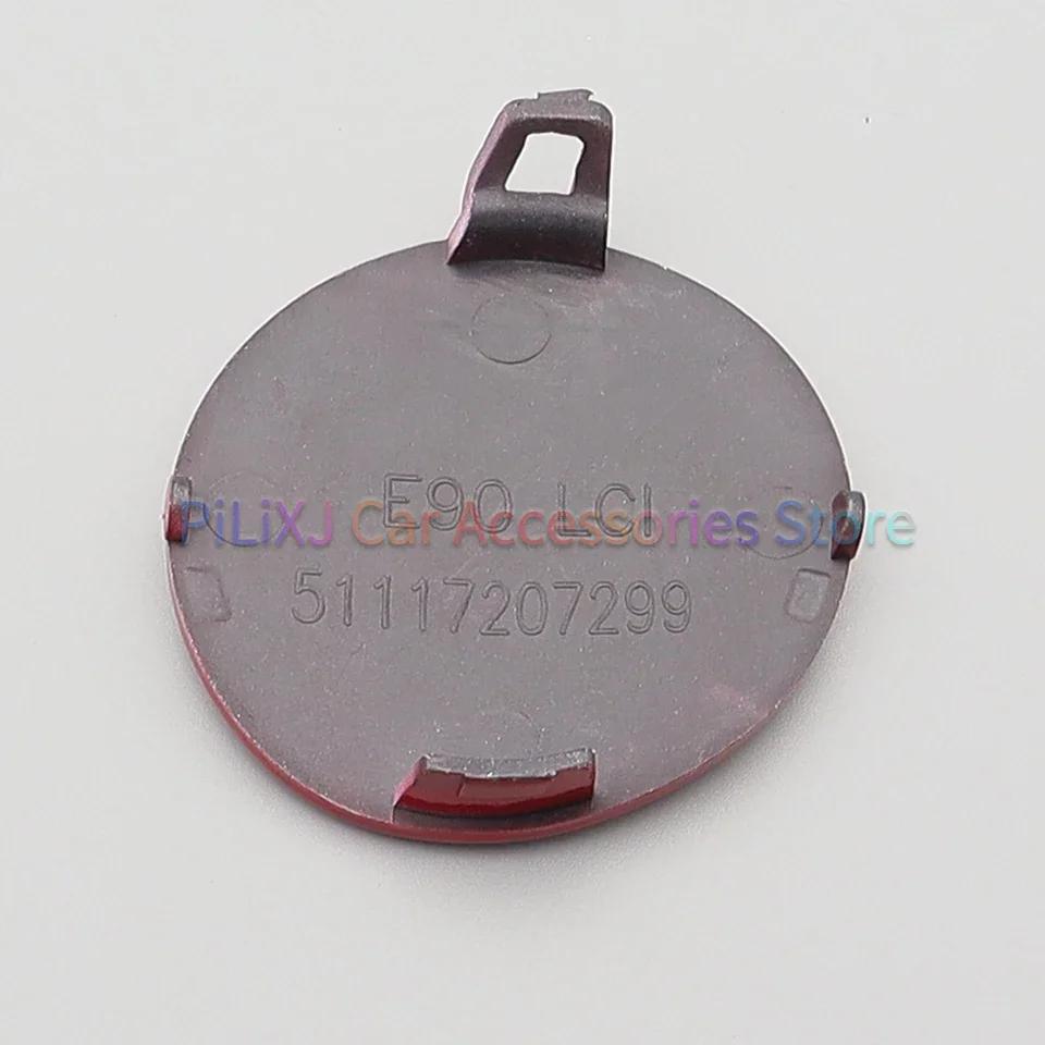 Front Bumper Tow Hook Cover For BMW 3 E90 E91 LCI 320 323 325 328 2009-2012 Painted Tow Hauling Eye Trim Cap Lid Car Accessories