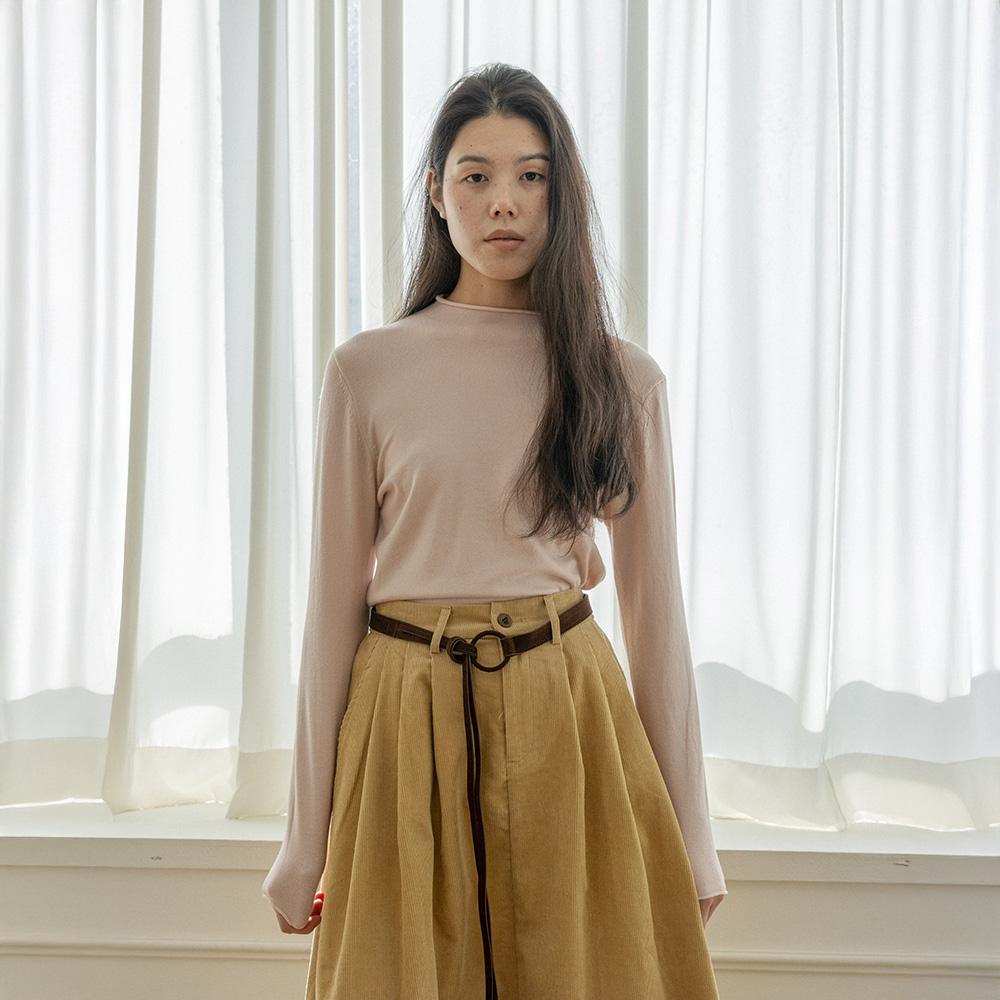 Laengsseon Ls_Crew Neck Lightweight Knit Top_4Color