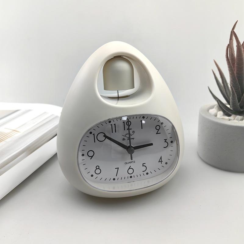 Nordic style egg-shaped alarm clock simple children's clock bedside clock cute student clock multi-color GH809