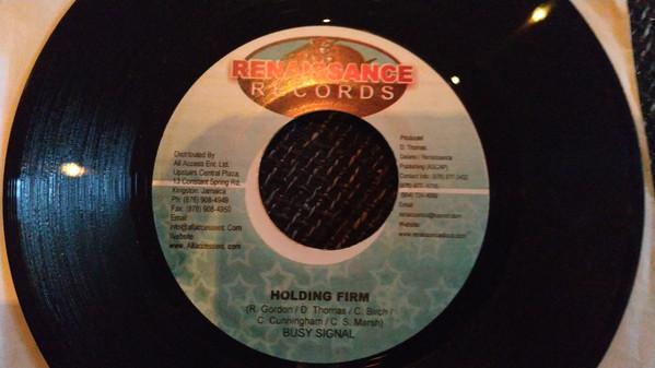 

7inch Record BUSY SIGNAL - Holding Firm NONE Renaissance Rec Jamaica Reggae, Ska & Dub Used