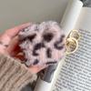 Leopard Plush Headphone Case for Airpods Pro, Luxury Fluffy Fur, Soft Protective Wireless Earphone Cover For Airpods 4 3 1 Pro 2