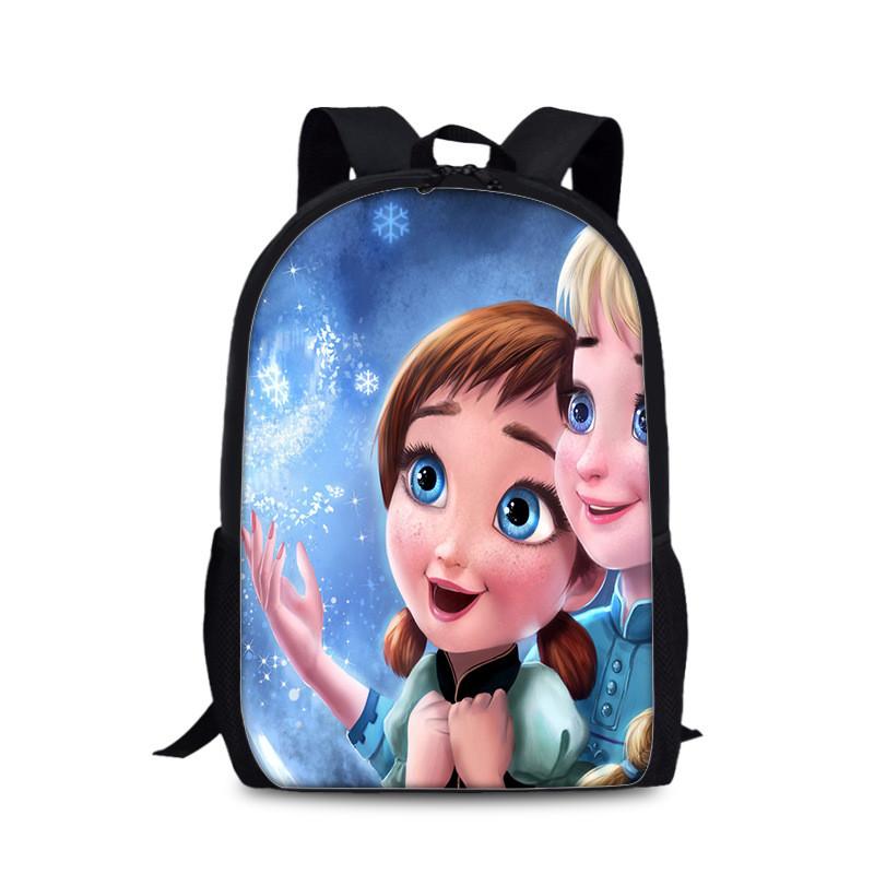 Frozen Childrens Cartoon Backpack With Lightweight Nylon Material For School And Daily Use