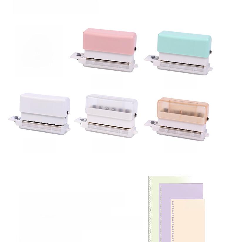 Kede You Six-Hole Portable Mini Puncher - Cute Manual Multi-Hole Student Stationery.