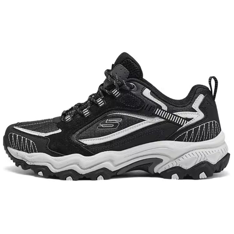 Skechers Outdoor Low Top Hiking Shoes Women hiking shoes Black White 180124-BLK 35.5