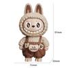 La Bu Face-Changing Doll Keychain: Trendy Cartoon Gift & Creative Decompression Toy Pendant
