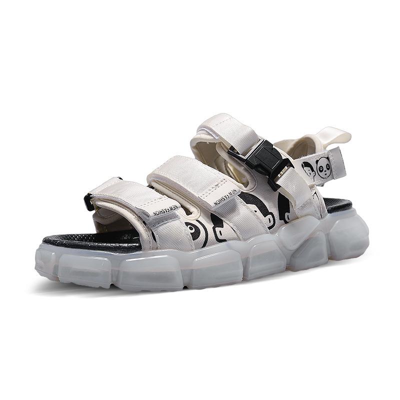 Outdoor Men Sandals Summer Leisure Beach Shoes Platform Sandal 2024 New Lightweight Male Ankle Strap Sandalias Flat Cartoon Shoe
