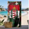 Ungarn Fußball Druck Strandtuch Schnelltrocknend Super Saugfähig Weich Badetuch zum Schwimmen Strand Reisen Fan Souvenir Geschenk