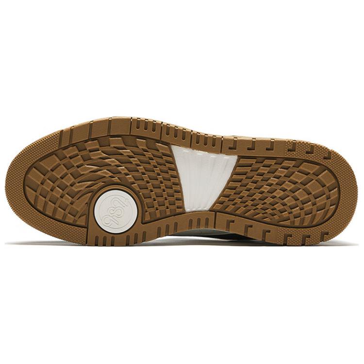 Anta 982 Fleece Comfortable Versatile Warm Durable High-Top Skate Shoes Men Sneakers Green White Brown 112448961-3