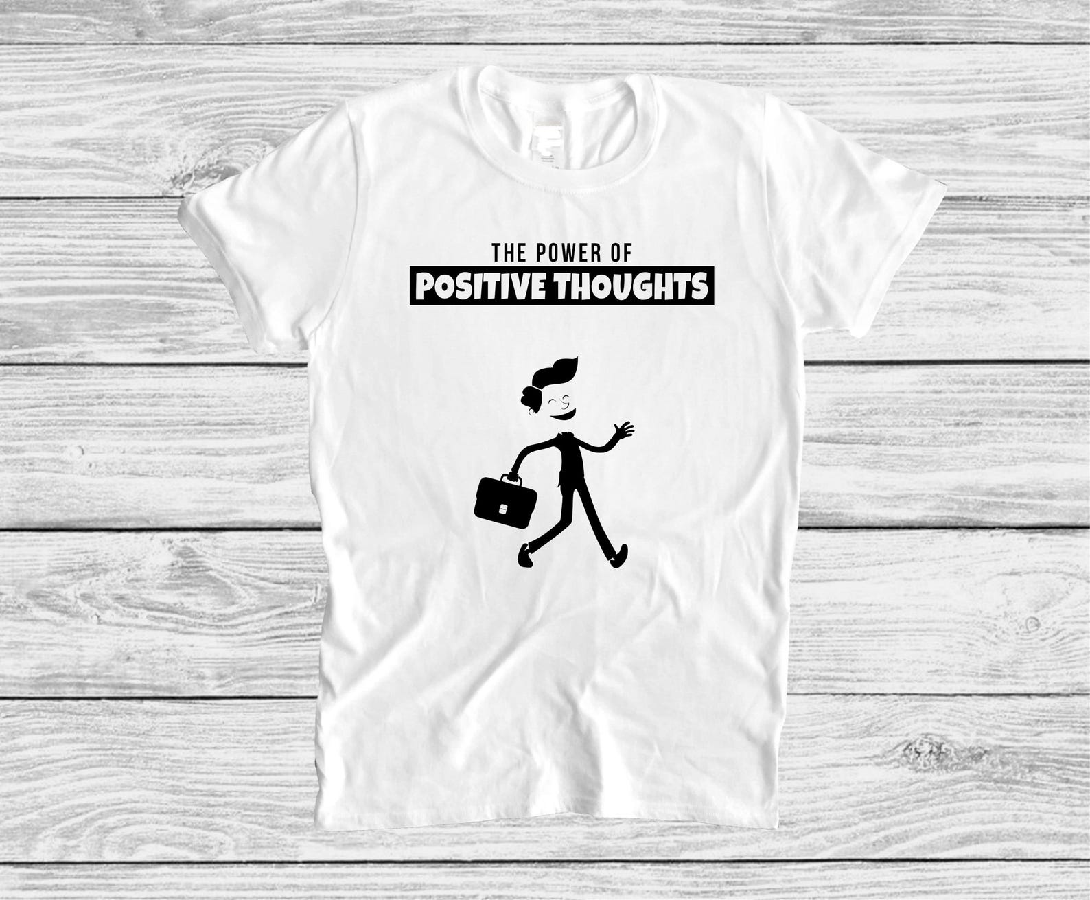 Positive Thinking T shirt, Broad-minded Person Gift, Good Mood Clothing 2XL