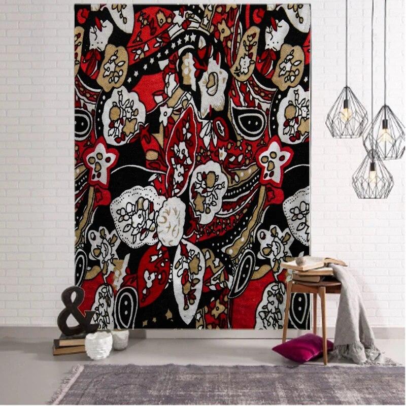 

Персидский абстрактный декоративный гобелен с узором мандалы, богемный гобелен в стиле хиппи, спальня, общежитие, гостиная, украшение для дома 100x75cm