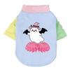 1 Pc Halloween Pet Shirts Cute Ghost Pumpkin Print T‑Shirt Cats & Dogs Costume Festival Apparel For Party Cosplay