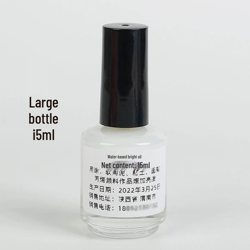 Clay Glaze Transparent Water-Based Polymer Clay Gloss Varnish for Models and Figurines