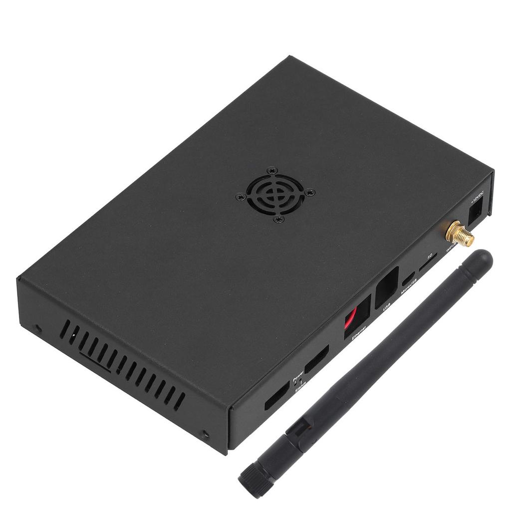 Kühlgehäuse aus Aluminiumlegierung Wärmeableitungsgehäuse mit Lüfter für Raspberry Pi CM4 CM4IO