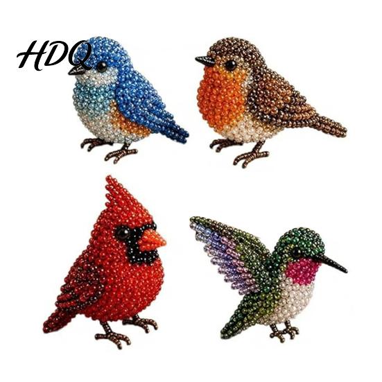 Handmade Bead Animals 1 Set 3D Beaded Animal DIY Kit, Beading Art B