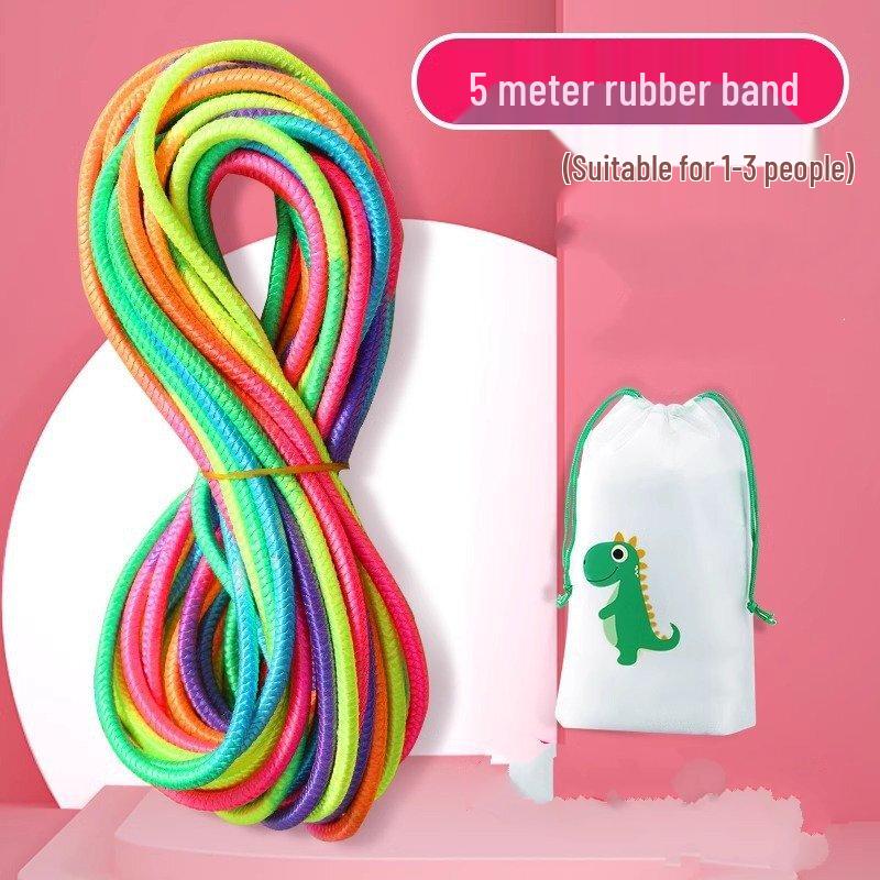 Oujian Kids 5m High Elastic Skipping Rope Set