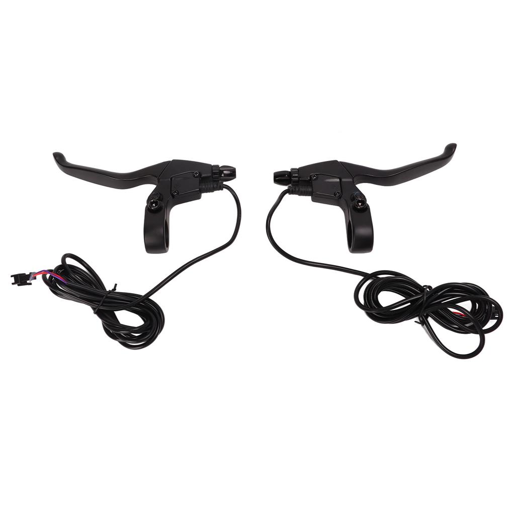 Electric Bike Brake Lever Aluminum Waterproof Brake Handle Electric Brake Levers Replacement Parts Black
