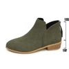 Autumn pointed back zipper fashion short Martin boots women's large size low heel thick heel temperament women's boots