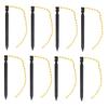 12PCS Tent Stakes Aluminum Alloy Three Edges Lightweight Tent Nail Ground Pegs with Pull Ropes for Backpacking Camping