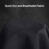Women Breathable Cycling Shorts Quick Dry Comfortable High Elasticity Shorts with Pocket Black L