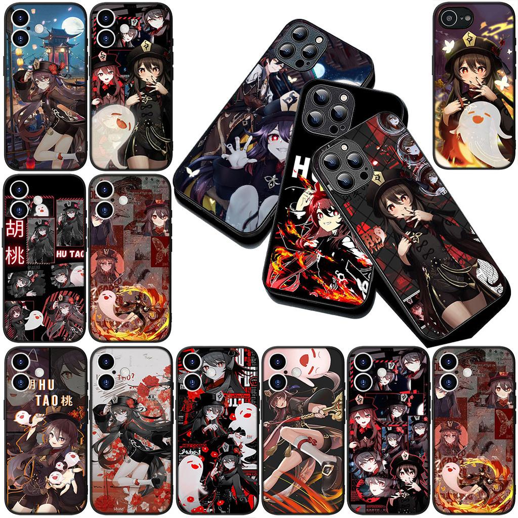 Casing for Apple iPhone 17 Pro XS Max Air 6 7 8 Plus 5 + SE 2022 SE2 16E Phone Cover Protective Case Genshin HuTao Impact