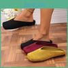 Breite Damenbreite Quadratische Zehenpartie Mules Niedriger Absatz Geschlossene Zehenpartie Slides Koreanische Mode Herbst Flats Für Damen