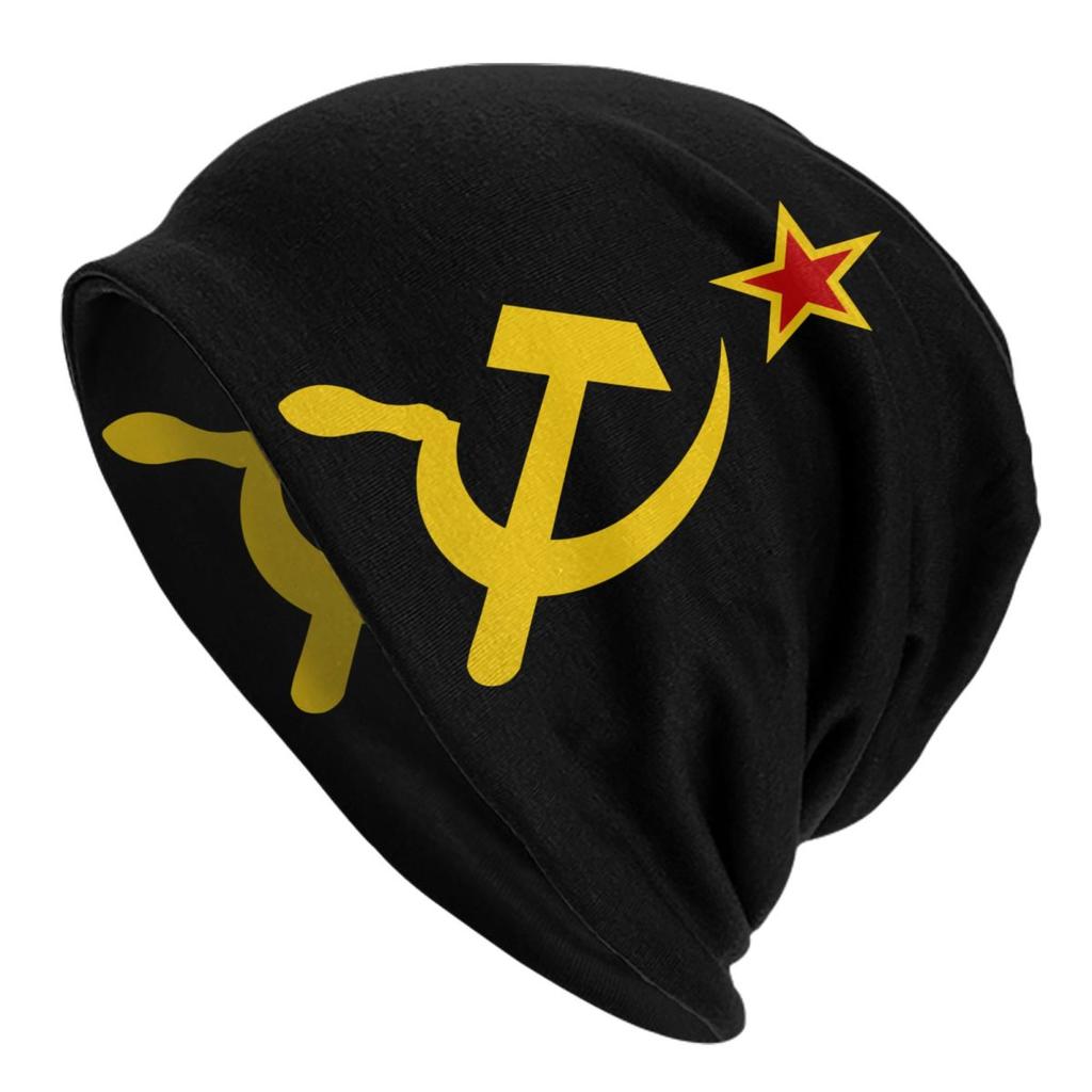 Allied Nations Joseph Stalin Skullies Beanies Caps  Unisex Winter Warm Knitted Hat Adult USSR Communist Russia Bonnet Hats