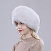 100% Natural real fox fur hat Women cap Thick fur cap Winter warm hat Female fashion for women hat with earmuffs hat