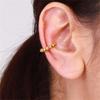  Stainless Steel Geometric U-Shape Ear Clip Waterproof Texture Adjustable Ear Bone Minimalist Jewelry