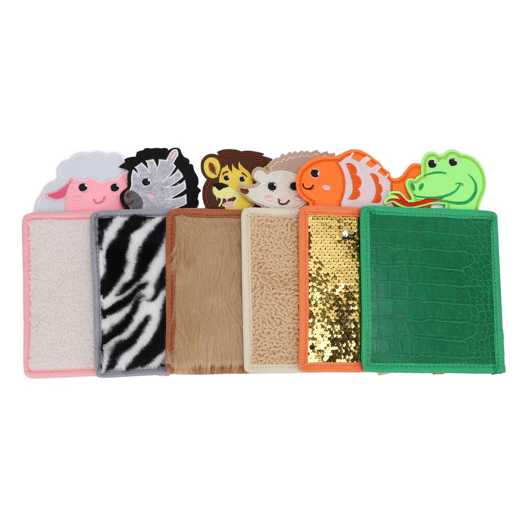 6pcs Kids Small Sensory Mat Various Textures Wrapped Edges Washable Multifuntional Autism Sensory To