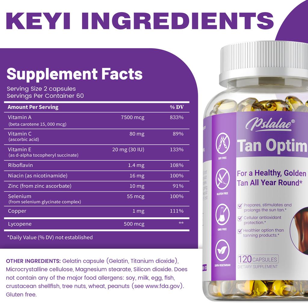 Rich in Vitamin A, Vitamin C, lycopene, zinc, and copper extracts; suitable for both men and women.
