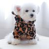 Pullover Dog Coat Dog Hoodies Dog Coat With Hood Dog Clothes Leopard Dog Hoodie