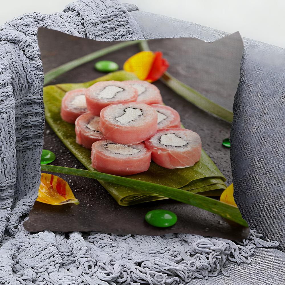 Japanese Delicious Sushi Pillowcases Home Bedding Decorative Pillow Cover Wedding Super Soft Pillow Case