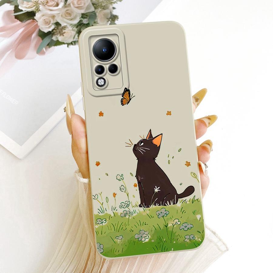 Case For Infinix Note 11 X663 Rabbit Cartoons Design Liquid Simplicity Shell For Infinix Note 12i 2022 Note12 G88 Coque Capa