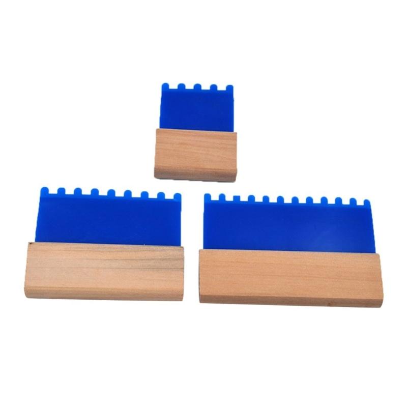 

Multipurpose Painting Combs Set of 3 Convenient for Creating Unique Pattern Designs on Wall Decoration Daily Use 1