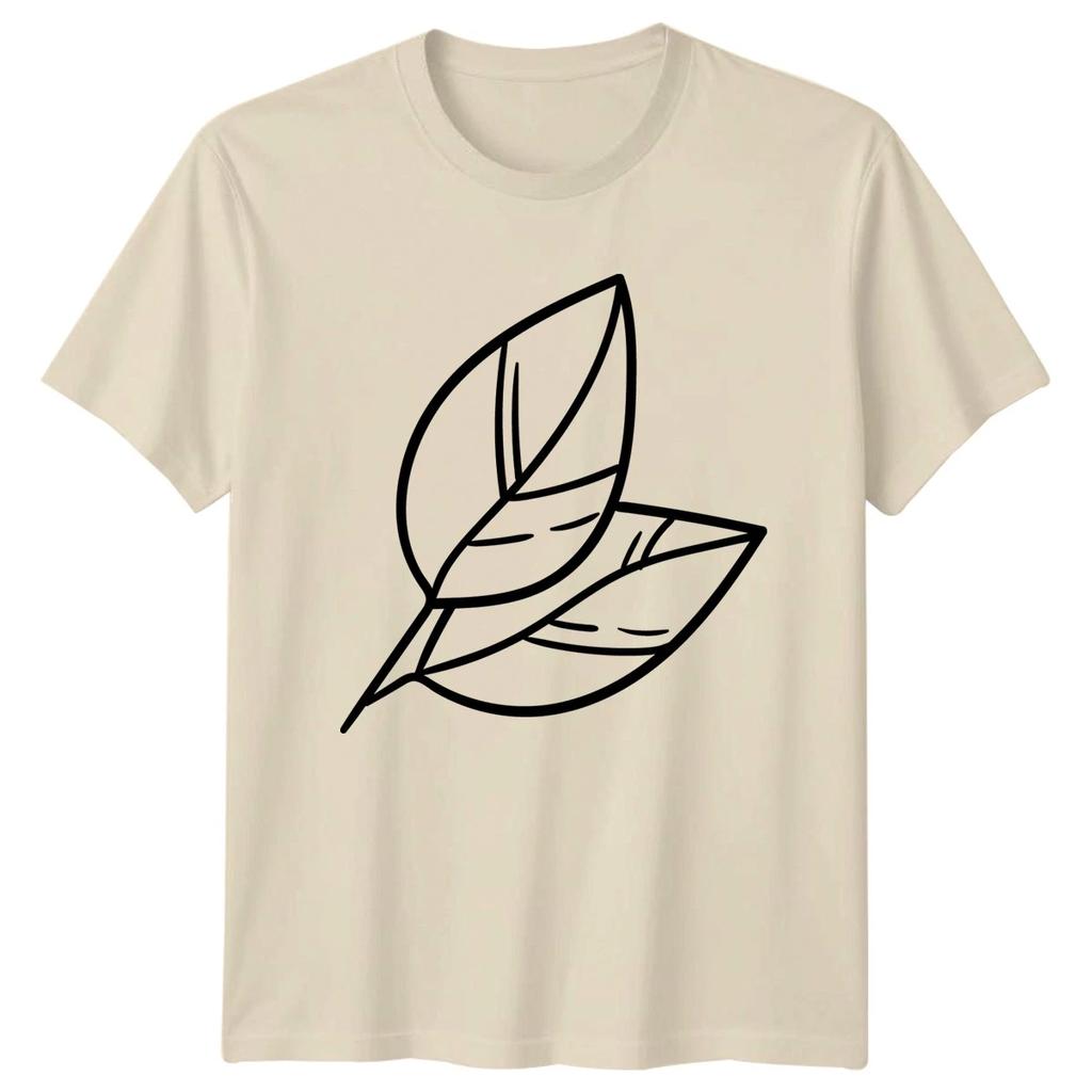 Simple Botanical Leaf Design T-Shirt Botanical Leaf Nature Birthday Gift